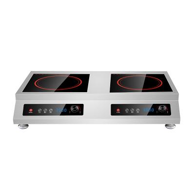 China Rapid Heating 3500W double burner induction cooker flat plate touch control energy saving commercial electric stove for Kitchen for sale