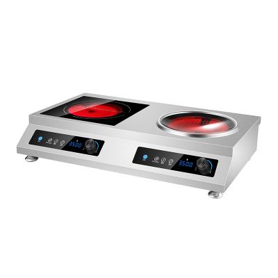 China Rapid Heating Hot sales high quality 3500W concave and convex double burner electric ceramic stove commercial high power induction cooker for sale