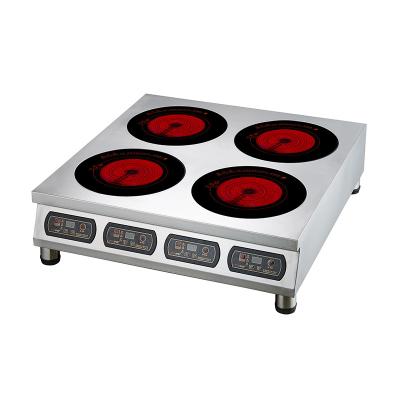 China Hotel Factory price 4 burners standing induction cooker multi-head burners customized kitchen induction cooktop infrared stove for sale