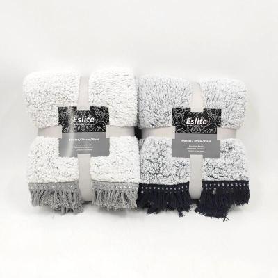 China Sustainable Sherpa Winter Warming Blanket New Design Price Best Kinds Of Blend for sale