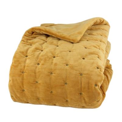 China Anti-bacteria Home Fashion Designs Alternative Quilted Micro Plush Microfiber Blanket for sale