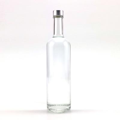 China New Selling Environmental Friendly Well Type 750ml Clear Clear Glass Customizable Empty Beverage Bottle With Lid for sale