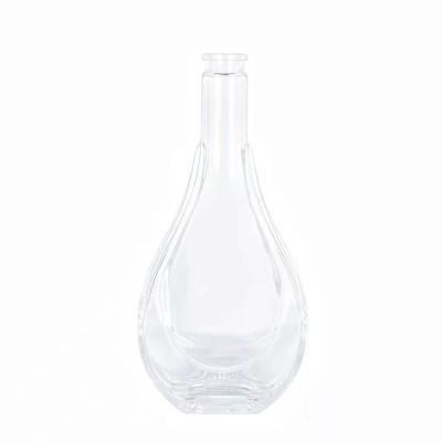 China Cheap wholesale empty wine glass 750ml wine bottle with wooden cork for sale