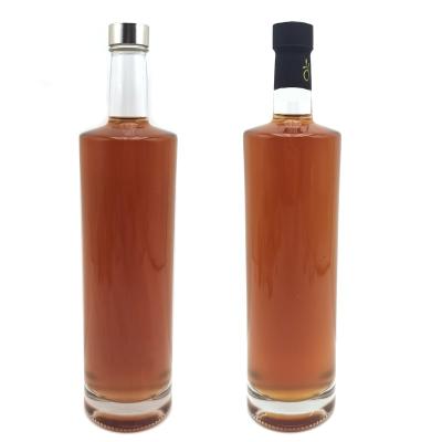 China Wholesale Clear Empty Wine Liquor Glass Bottles 750ml For Whiskey Vodka for sale