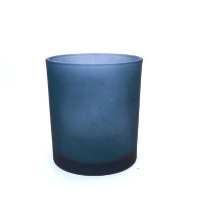 China Gift & 10oz Style Black Hot Selling Is Craft Colored Frosted Candle Jars With Lids In Bulk for sale