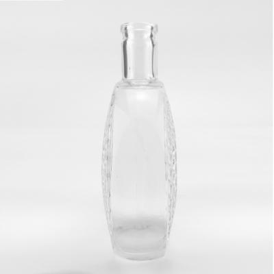 China Various Good Quality Silk Screen Environmental Friendly Applique Frosted 750ml Clear Customizable Glass Bottle for sale