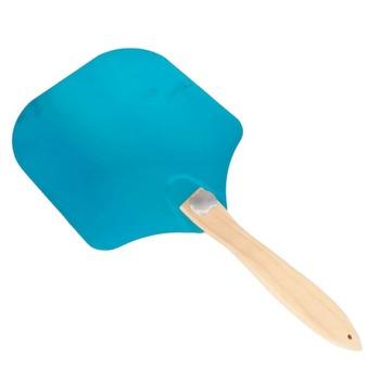 China Sustainable Aluminum Pizza Peel Shovel, foldable wooden handle Pizza baking tools for homemade pizza,household Baking Detachable Pizza Peel for sale