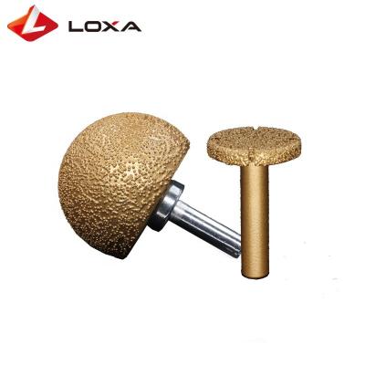 China High Quality Stone Vacuum Brazed Diamond Tools For Grinding Stone Edges for sale