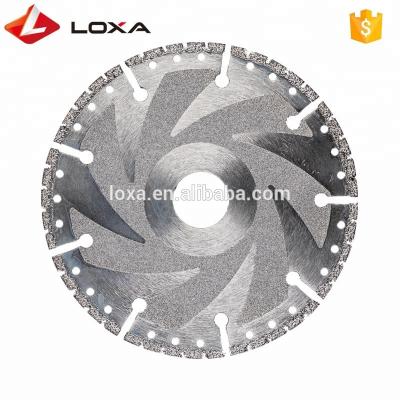 China Work Tools Manufacturer Long Brazed Diamond Granite Cutting Blades Silver Drill Cutter Disc for sale