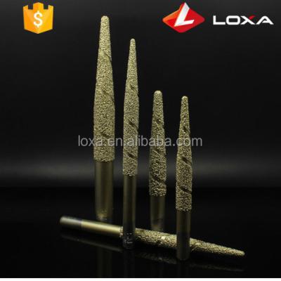 China Marble Vacuum Welded Marble Stone Diamond Engraving Tools for 3D Carving Carving Use on CNC Machine for sale