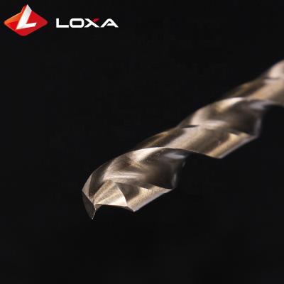 China Full Drilling Holes HSS Straight Shank Twist Grinding Drill Bit For Stainless Steel for sale