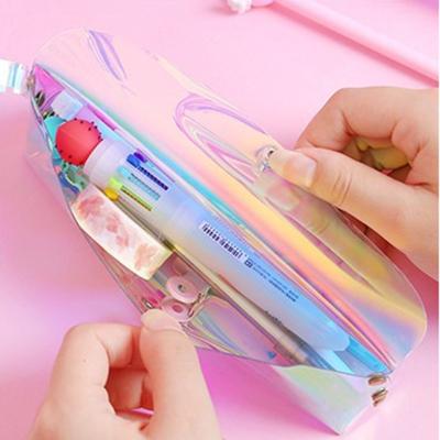 China Wholesale Custom High Value Statistical Institute Candy Fasion Candy Girl Heart Transparent Cute Stationery Box Laser Wholesale for sale