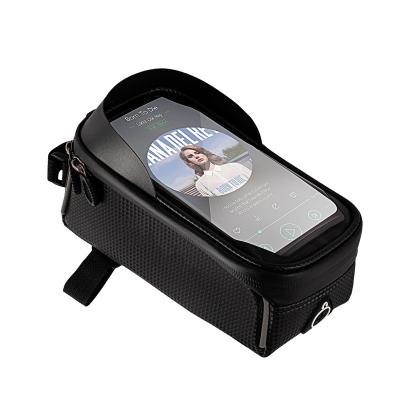 China New Mountain GPS Cycling Bicycle Delivery Accessories Touch Screen Mobile Phone Waterproof Cell Phone Storage Bag for sale