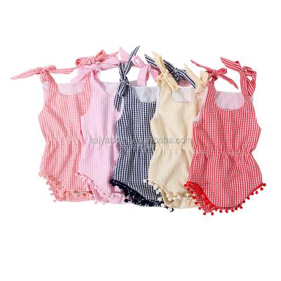 China Hottest Long Sleeve Sale Cute Lattice Romper Jumpsuit Clothes Organic Newborn Baby Jumpsuit Baby Clothes for sale