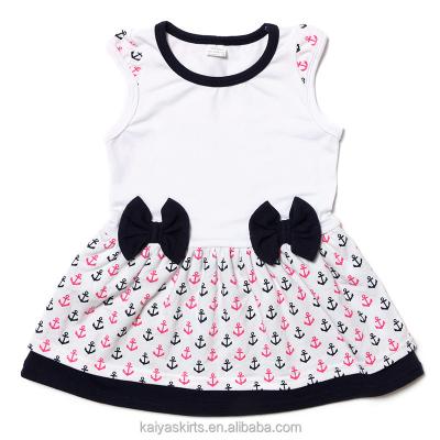 China e-friendly dress design for baby girl latest baby milk silk soft sleeveless little girl dress designs for girls for sale