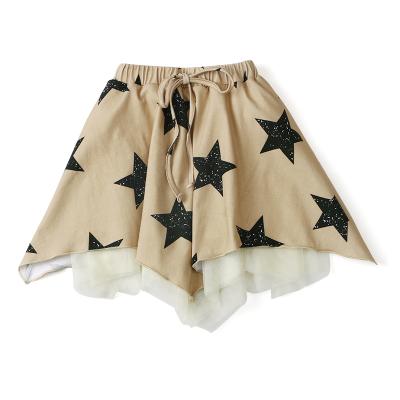 China New Factory Design Fashion Summer Kid Wear Breathable Custom Design Star Print Dress Toddler Skirt for sale