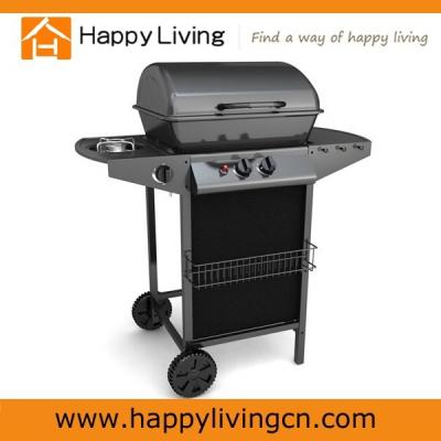 China Easily Assembled Powder Coated Outdoor 2 Burner Gas Grill Barbecue for sale