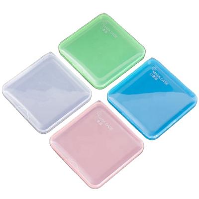 China Portable Recyclable Plastic Masks Case Mouth Cover Storage Box Holder Container For Travel Camping Hiking for sale