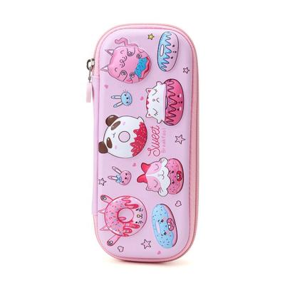 China Schools & Custom Blue Sequin Shell Offices EVA Hard School Animal Pencil Cases For Kids for sale