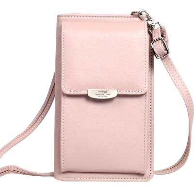 China Phone Holder Bag Small Cross - Body Bag Mini Cell Phone Pouch Shoulder Bag with 2 Straps for Women for sale