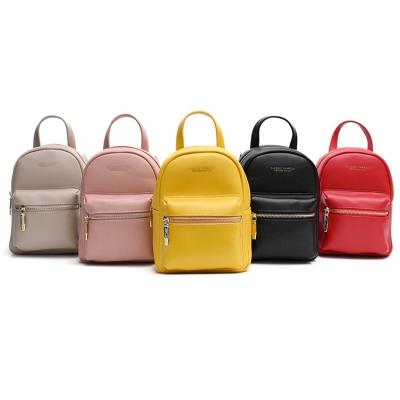 China Mini Leather Backpack Purse Fashion Waterproof Custom Cute Small Daypacks Purse For Girls Women for sale