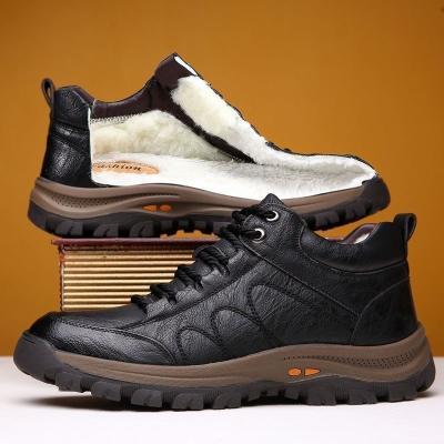 China Fashion trend cotton upper thick sneakers high 2021 new men increasing comfortable sports sneakers outdoor running shoes for sale