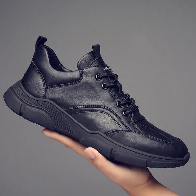 China New Fashion Trend Sports Running Shoes Leather Casual Korean Men Men Sport Sports Shoes for sale