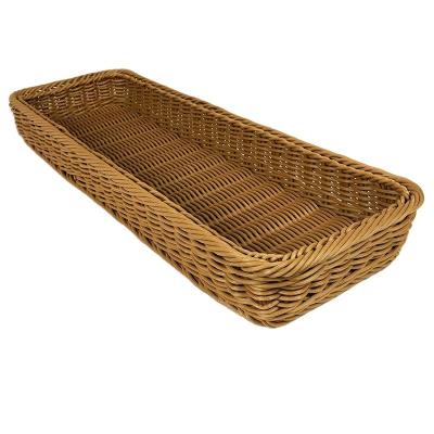 China China Factory Direct Sales Rattan Sustainable Plastic Bread Storage Basket Vegetable Basket for sale