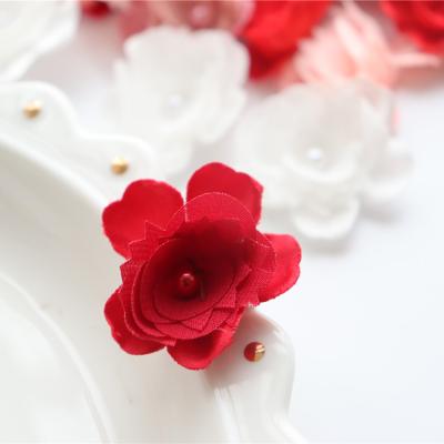 China 3D DIY Three-dimensional Beaded Clothing Headwear Decoration Flower Accessories for sale