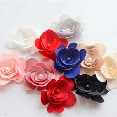 China 3D Multicolored Three-Dimensional Beading DIY Flowers Headdress Clothing Home Decoration Handmade Flowers for sale