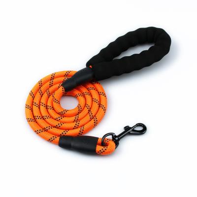 China Custom Dog Handle Pet Rope Black Belt Durable Custom Harness Security Custom Dog Leash for sale