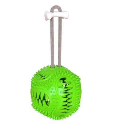 China Factory Supply Stocked High Quality Toothbrush Clean Teeth TPR Dog Toys Spherical Permeable Ball for sale