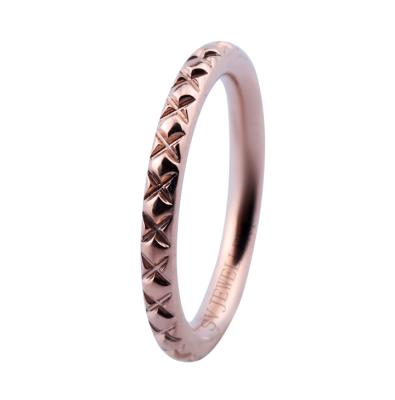 China FASHIONABLE Titanium Hinged Segment Ring Fancy Cutting Nose Ring Hinged Ring Ear Cartilage Rose Gold for sale