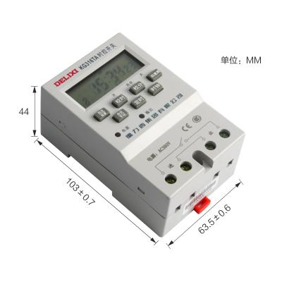 China DELIXI 220V 25A 16 On 16 Off Reliable Programmable Analog Time Switch KG316TA for sale