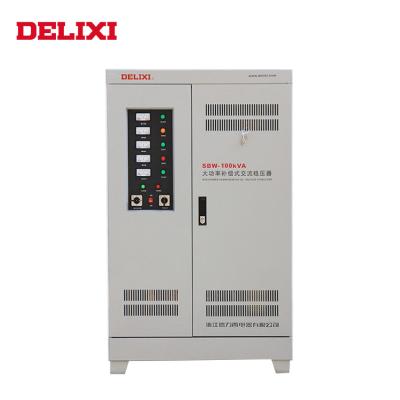 China SVC DELIXI SBW/DBW AC 380V stabilizer_voltage 3 phase voltage stabilizer high power compensation svc 30kva voltage stabilizer for sale