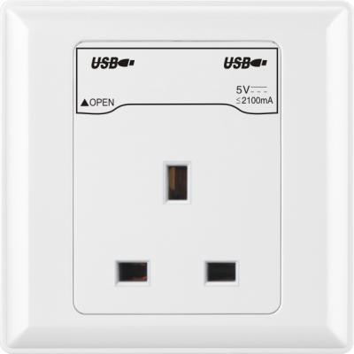 China High Quality PC New Design USB Socket Wall Socket for sale