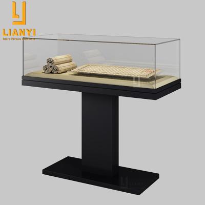 China High End Customized Removable And Environmentally Friendly Museum Jewelry Display Table Glass Top Showcases for sale