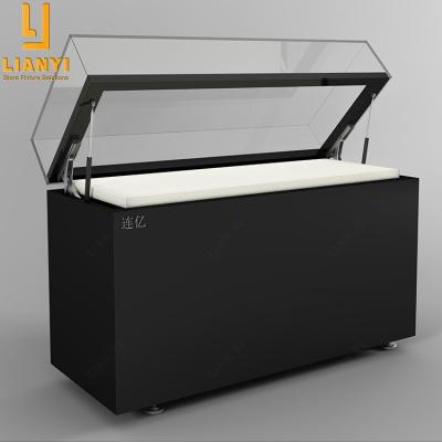 China Modern Or Customized Glass Top Museum Table Display Case With Base Full Floor Standing Pedestal Showcase for sale