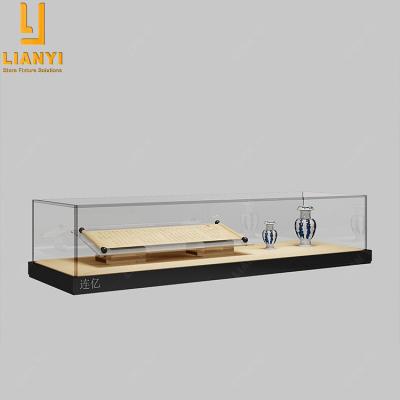 China Modern or Customized Bespoke Glass Table Top Museum Display Case For Exhibit Wall Mounted Jewelry Display Cabinet for sale