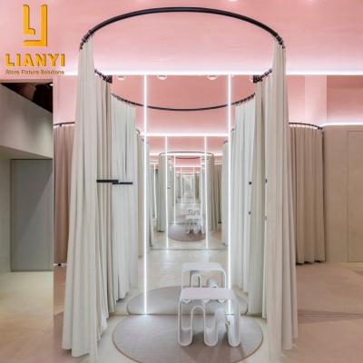 China Bulk custom design of display boutique store fitting room dressing fitting room for retail apparel for sale