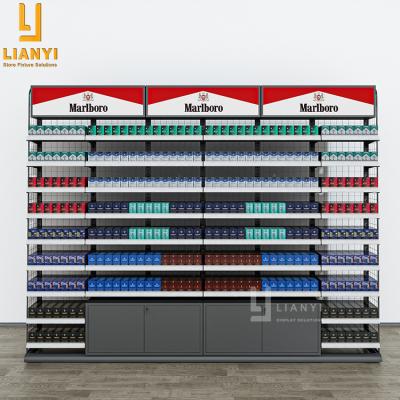 China Morden China factory direct tobacco rack cigarettes display racks with base cabinets for sale