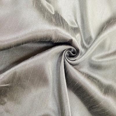 China Good Antistatic 100% Polyester Drape Faux Rope Silk Curtain Fabric for sale