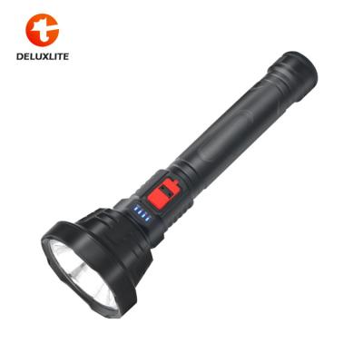 China With Energy Display Amazon Top Sales Flashlight OEM SOS Rechargeable Led Torch Lights for sale