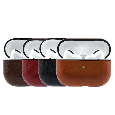 China Free Sample Leather Design Case Gemfits Leather Luxury Airpod Pro Case, Low Moq Factory Directly Airpod Case For Airpod Pro/GEN 3 for sale