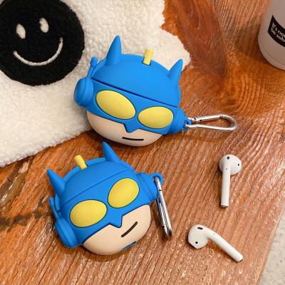 China Blue Silicone Case 2022 New Silicone Earbuds Earphone Superman Cover Case For Air Pod Case for sale