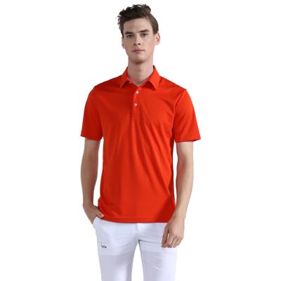 China 3D Cut Anti-Wrinkle High Performance Golf Wear Business Sports Men's POLO Quick Dry Vintage Casual Classic Fit Regular Fit for sale