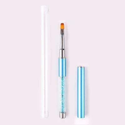 China NAIL Good Quality Multi-colors Glitter Drawing Nail Art Tool Nails Brush Set with Acrylic Handle for sale