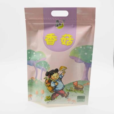 China Moisture Proof & Opaque Foil Zipper Bag Edible Dried Shiitake Mushroom Dried Packaging Bags For Ingredients for sale