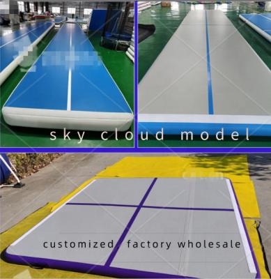 China Inflatable Gymnastic Tumbling Track , Inflatable Gym Air Mat Track For Sale Custom Made for sale