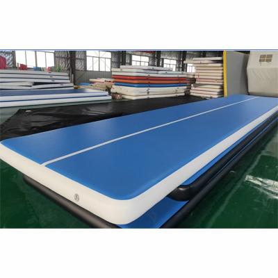 China Cheap Tumble Track Air Gymnastics Gymnasium Inflatable Air Floor Mat For Sale Custom Made for sale